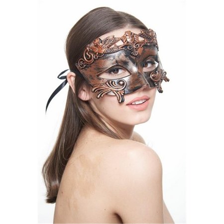SUPRISEITSME Rustic Bronze Roman Mythological Warrior Masquerade Mask One Size SU1586428